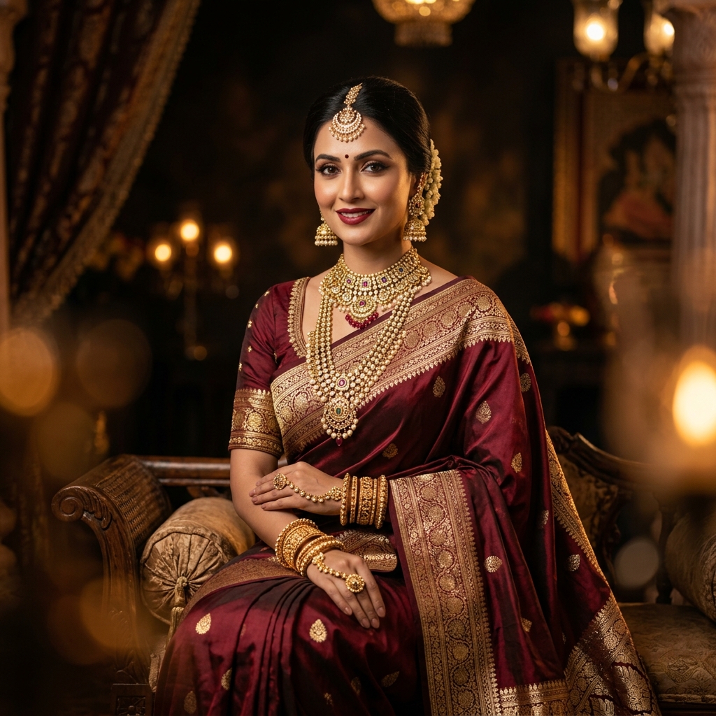 Adorn yourself in gold 👑 #GoldJewellery #TempleJewellery